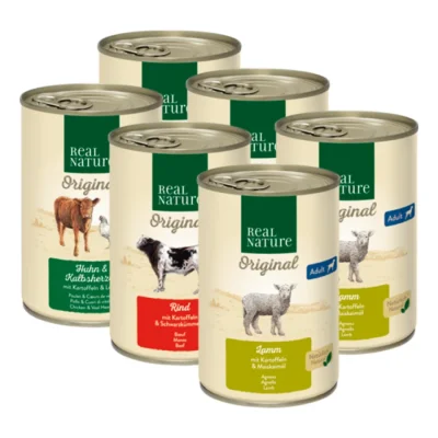 REAL NATURE Lot mixte Original Adult 6 x 400 g Pack mix 2