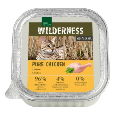 REAL NATURE NOURRITURE HUMIDE POUR CHAT WILDERNESS, SENIOR Poulet 16x100 g