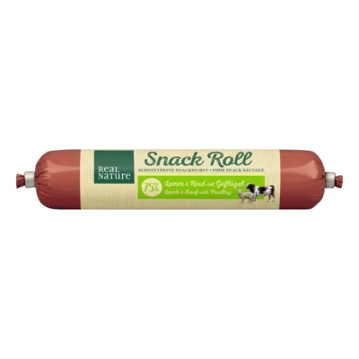 REAL NATURE Saucisse 12 x 80 g Agneau et bœuf à la volaille