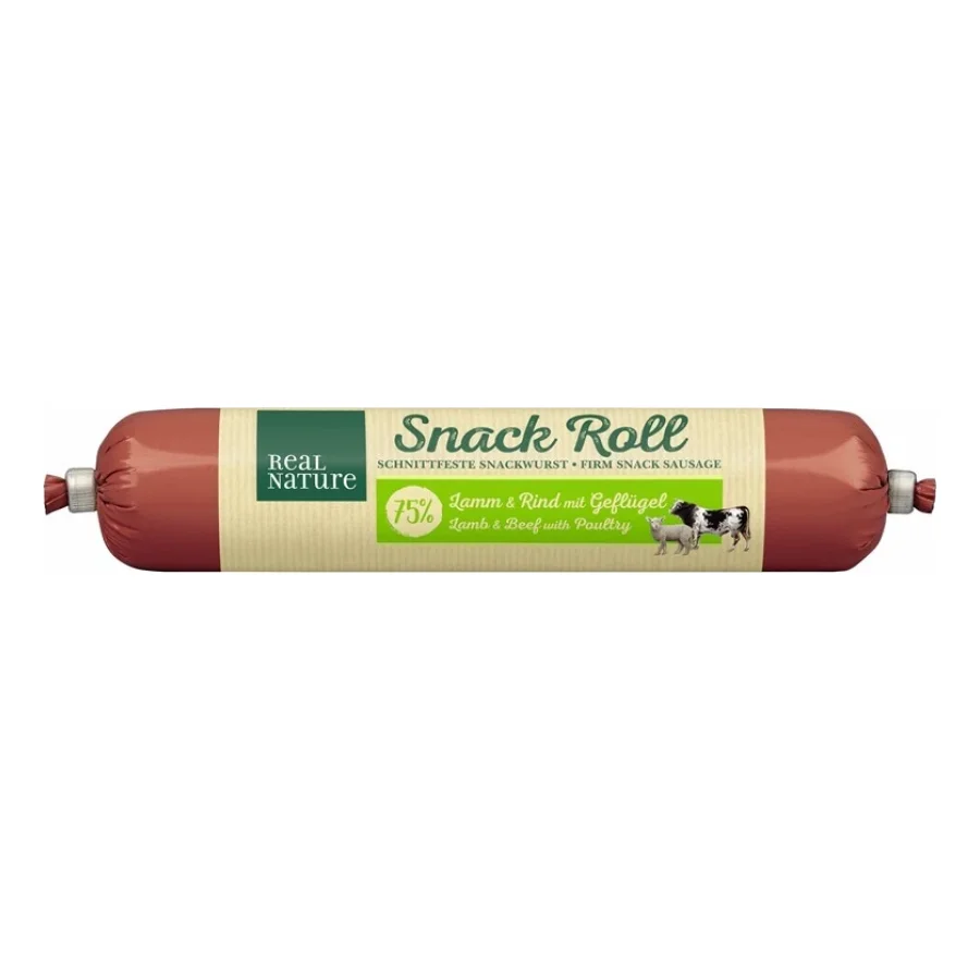 REAL NATURE Saucisse 12 x 80 g Agneau et bœuf à la volaille