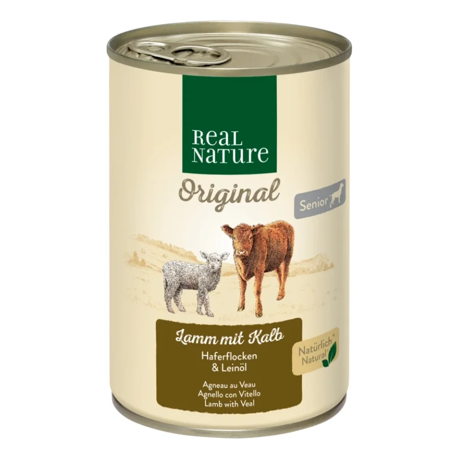 REAL NATURE Senior Agneau et veau 6x400 g