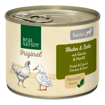 REAL NATURE Senior Poulet et canard 6x200 g