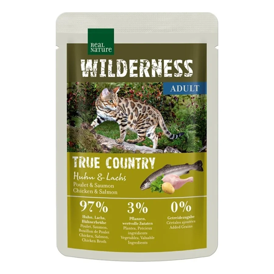 REAL NATURE Wilderness Adult 12 x 85 g True Country Huhn & Lachs 12x85 g
