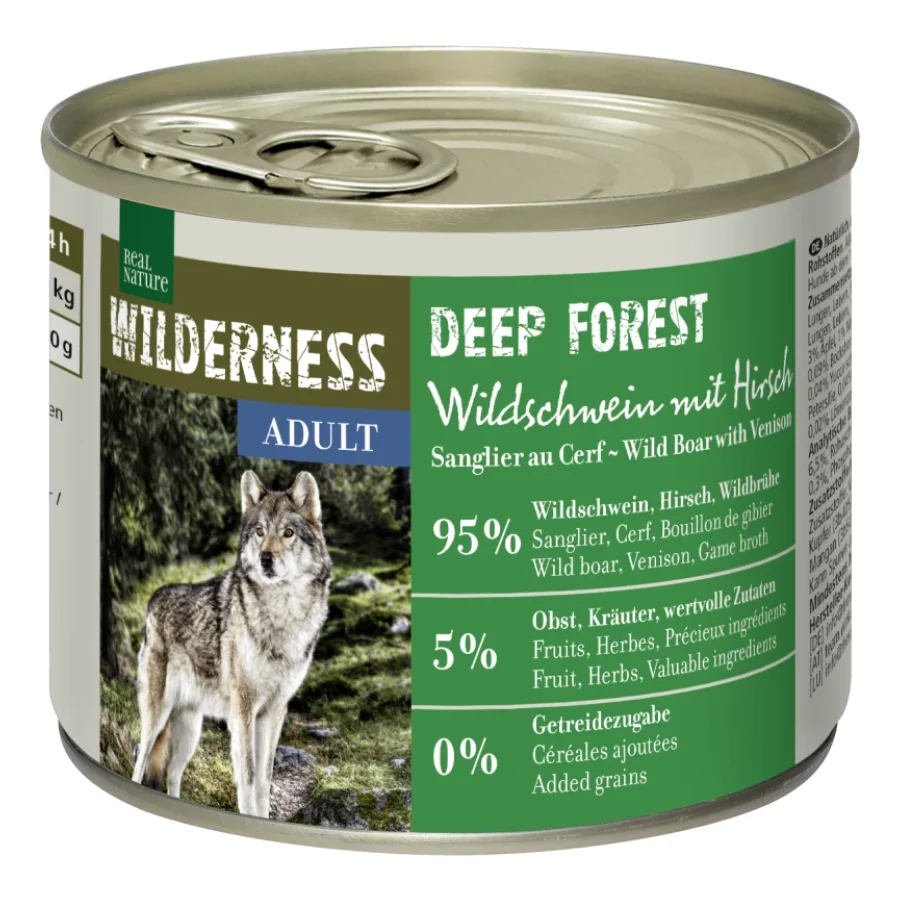 REAL NATURE WILDERNESS Adult DEEP FOREST  Sanglier et Cerf 12x200 g