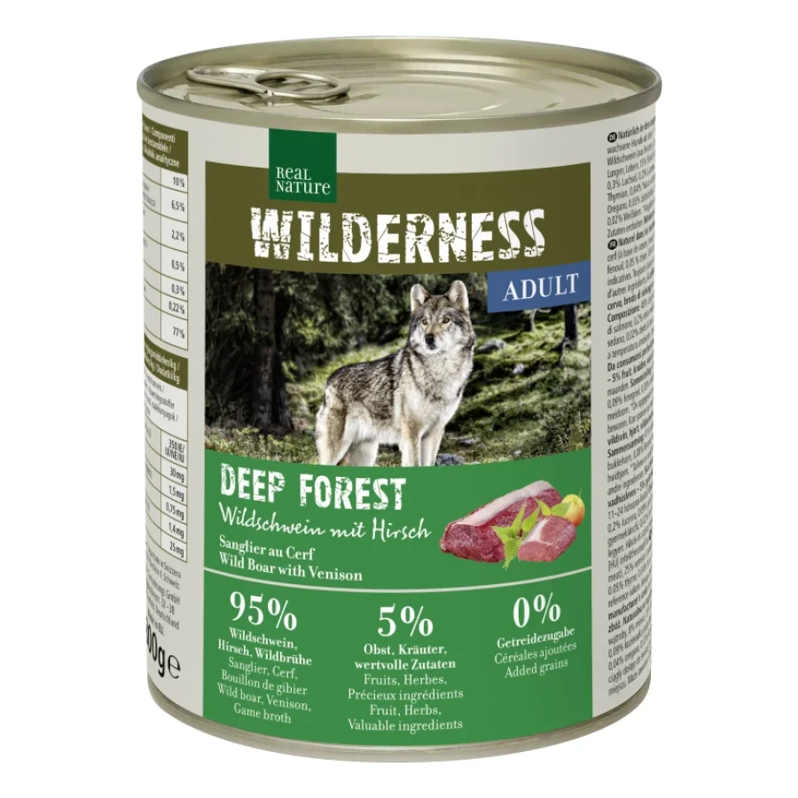 REAL NATURE WILDERNESS Adult DEEP FOREST  Sanglier et Cerf 24x800 g