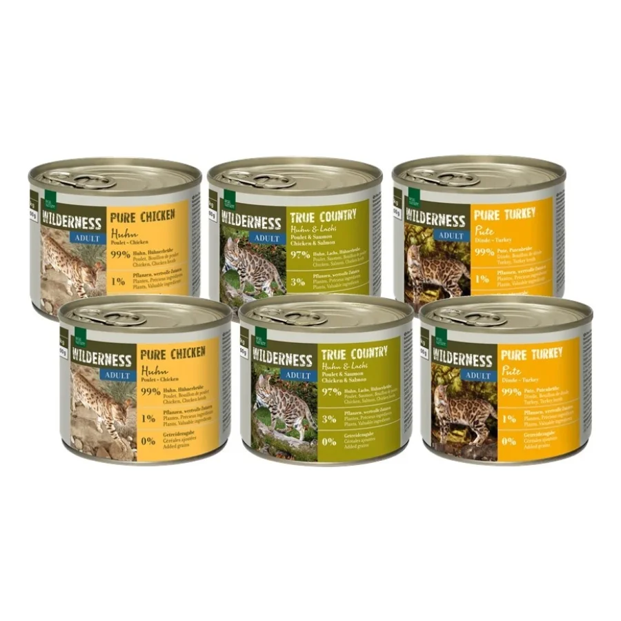 REAL NATURE WILDERNESS Adult pack mixte 6 x 200 g Pack mix 3