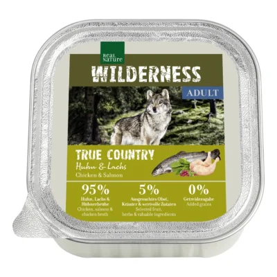 REAL NATURE WILDERNESS Adult Poulet & saumon 32x100 g