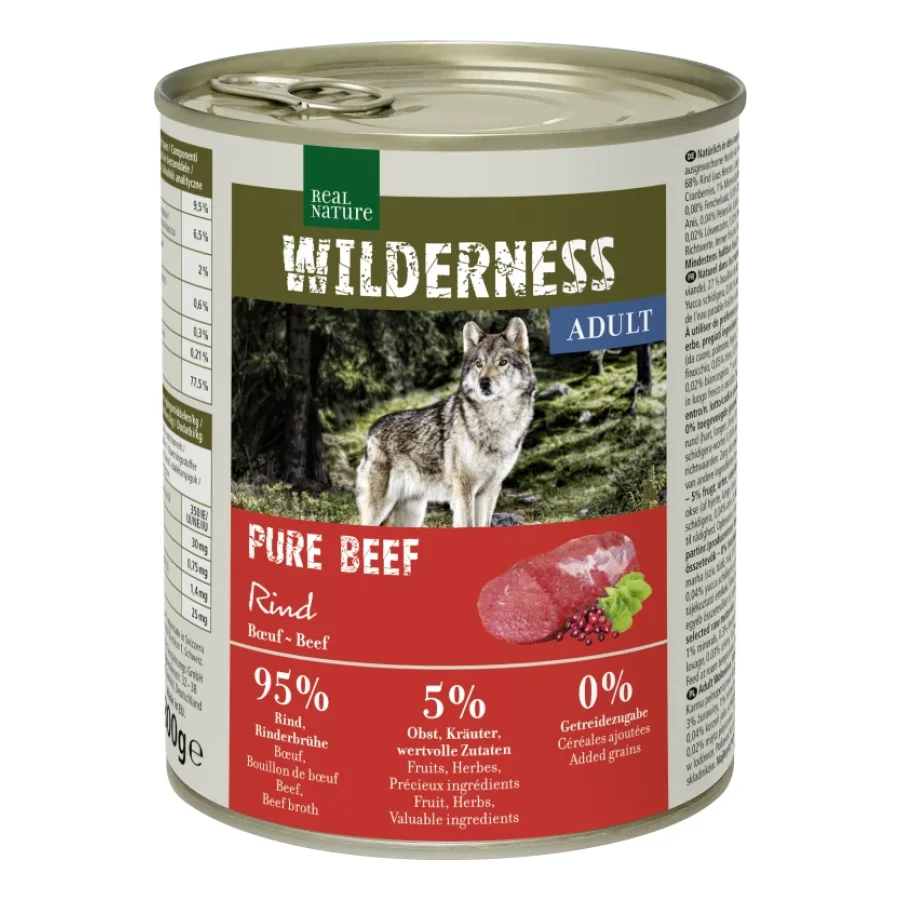 REAL NATURE WILDERNESS Adult Pure Beef 24x800 g