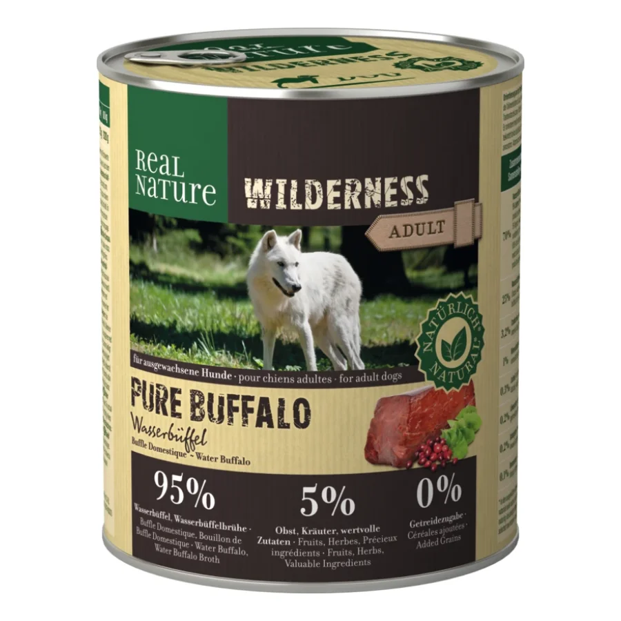 REAL NATURE WILDERNESS Adult Pure Buffalo Buffle domestique 24x800 g