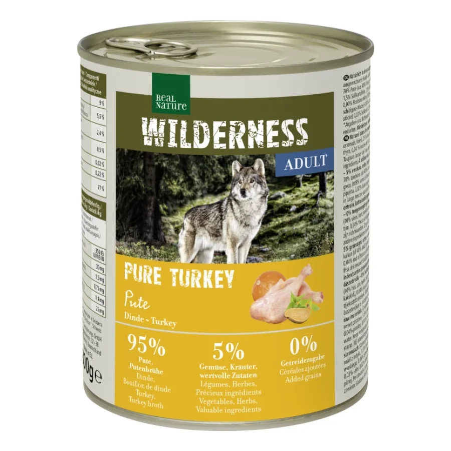 REAL NATURE WILDERNESS Adult Pure Turkey 24x800 g
