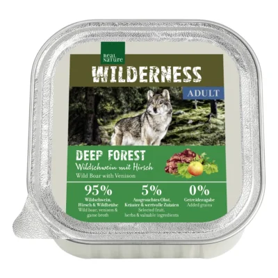 REAL NATURE WILDERNESS Adult Sanglier au Cerf 32x100 g