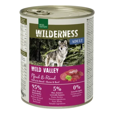 REAL NATURE WILDERNESS Adult Wild Valley Cheval et Bœuf 6x800 g