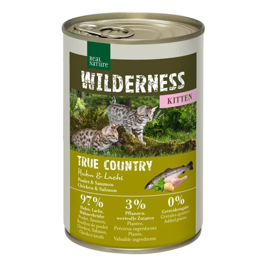 REAL NATURE WILDERNESS chatons True Country Huhn & Lachs 12x400 g