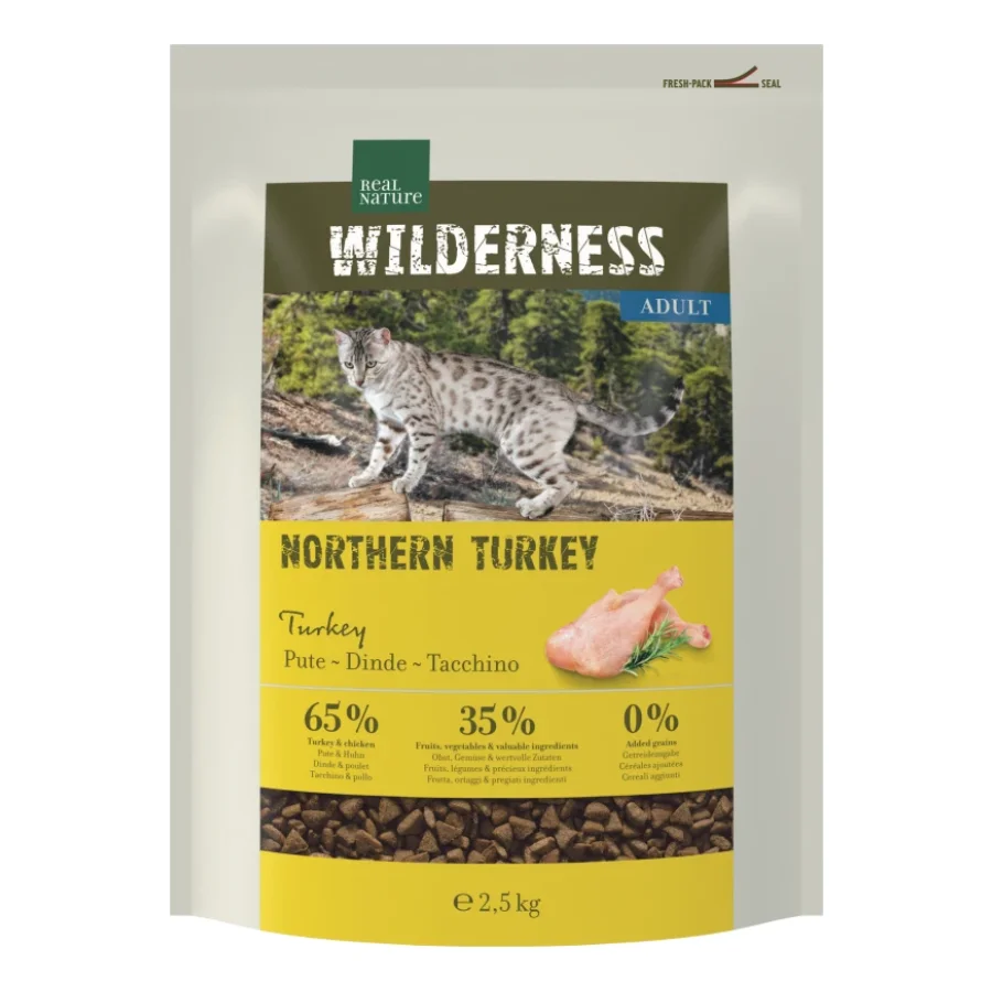 REAL NATURE WILDERNESS Croquettes pour chat, Adulte, Northern Turkey, 2,5 kg