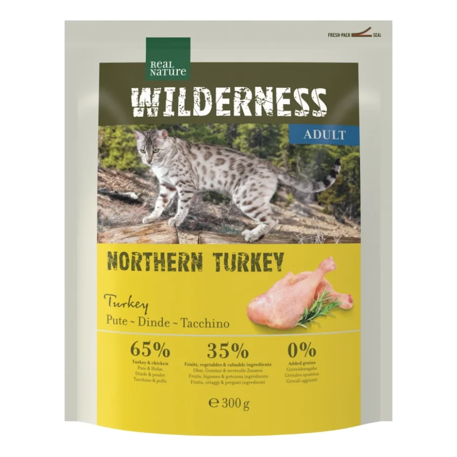 REAL NATURE WILDERNESS Croquettes pour chat, Adulte, Northern Turkey, 300 g
