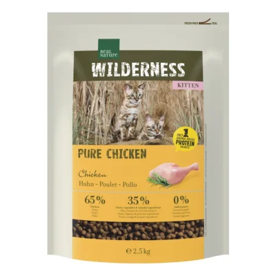 REAL NATURE WILDERNESS Croquettes pour chat, chaton, Pure Chicken 2,5 kg