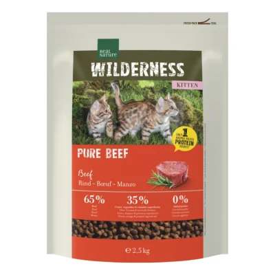 REAL NATURE WILDERNESS Croquettes pour chaton Pure Beef 2,5 kg