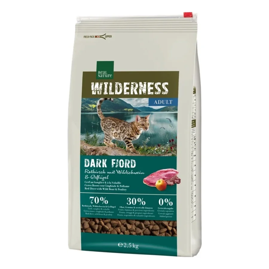 REAL NATURE WILDERNESS Dark Fjord Adult au cerf, au sanglier et à la volaille 2,5 kg