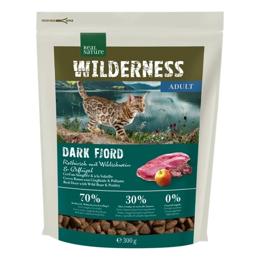 REAL NATURE WILDERNESS Dark Fjord Adult au cerf, au sanglier et à la volaille 300 g