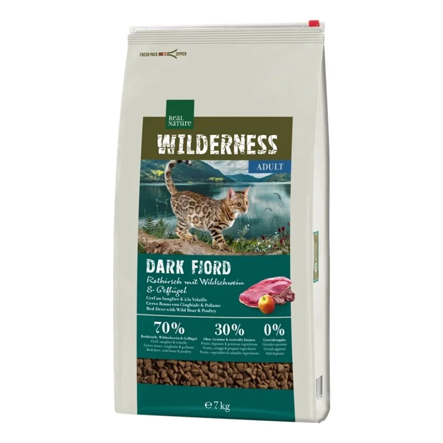 REAL NATURE WILDERNESS Dark Fjord Adult au cerf, au sanglier et à la volaille 7 kg