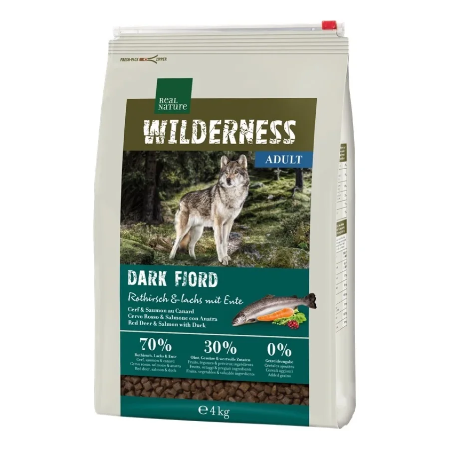 REAL NATURE WILDERNESS Dark Fjord Cerf, saumon et canard 4 kg