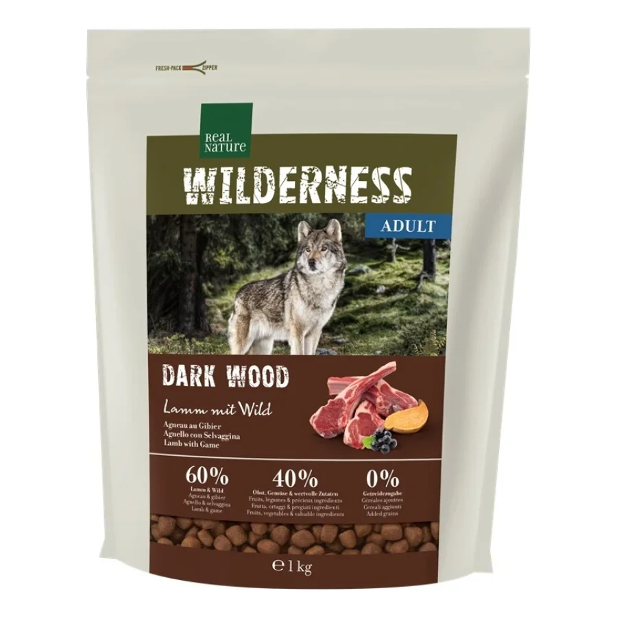 REAL NATURE WILDERNESS Dark Wood Agneau avec Gibier 1 kg