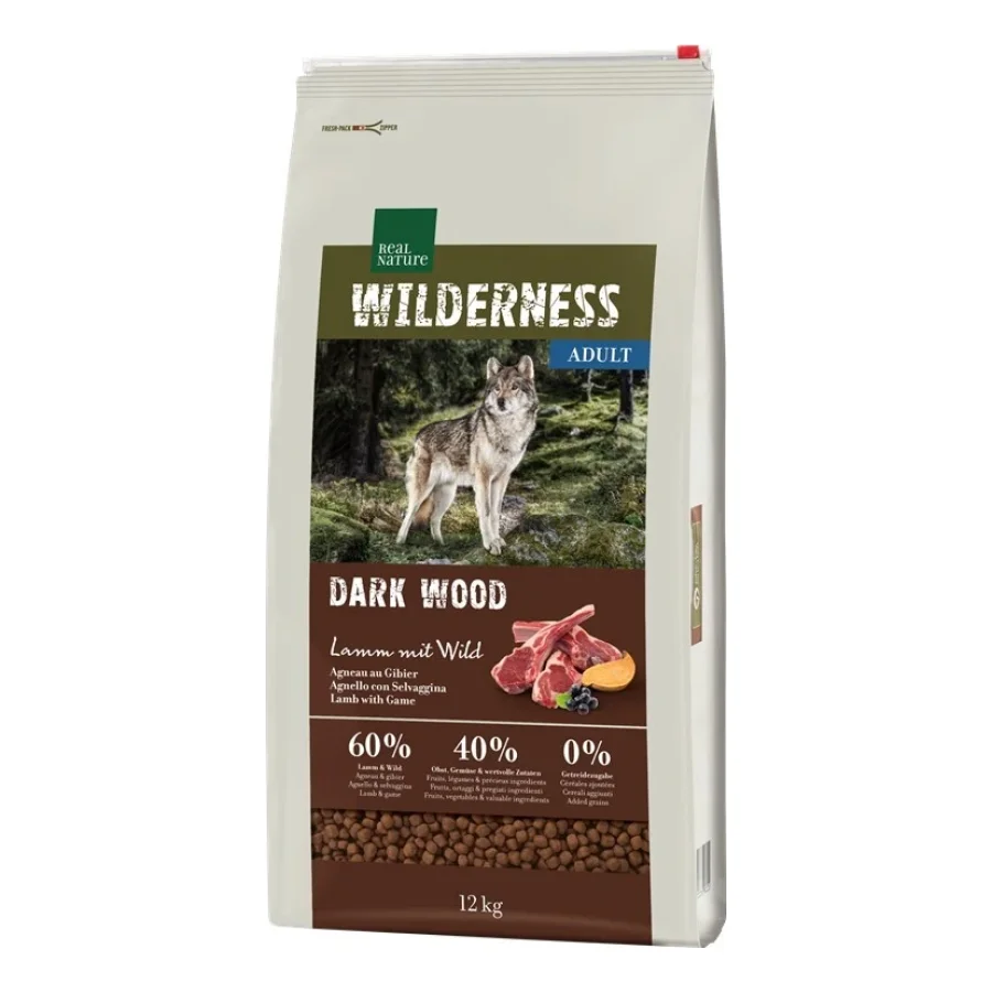 REAL NATURE WILDERNESS Dark Wood Agneau avec Gibier 12 kg