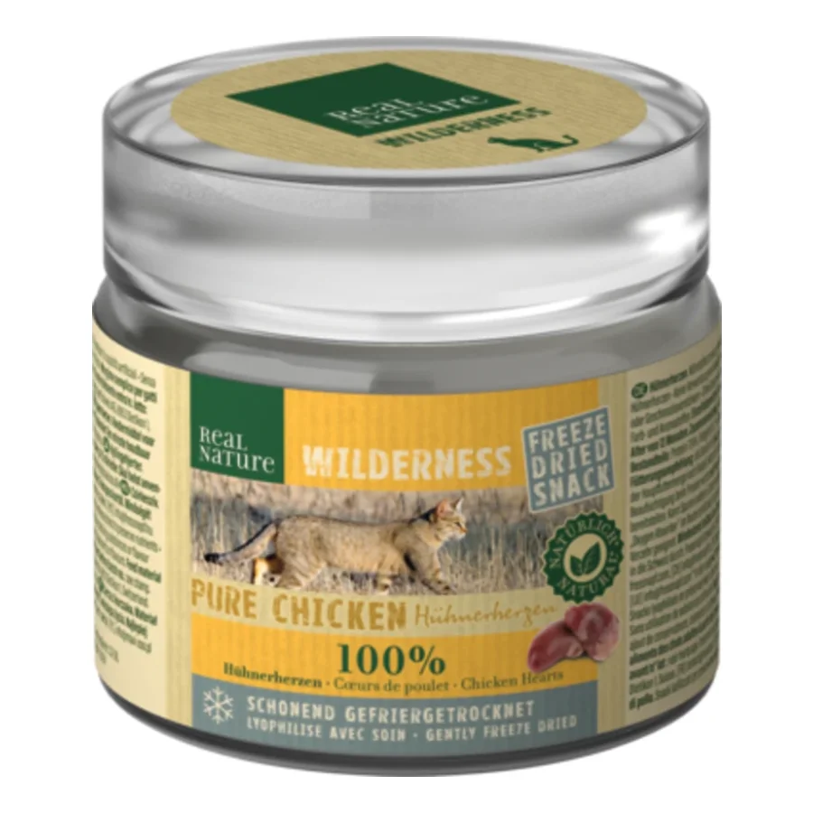 REAL NATURE WILDERNESS En-cas lyophilisés au cœur de poulet 6x25g