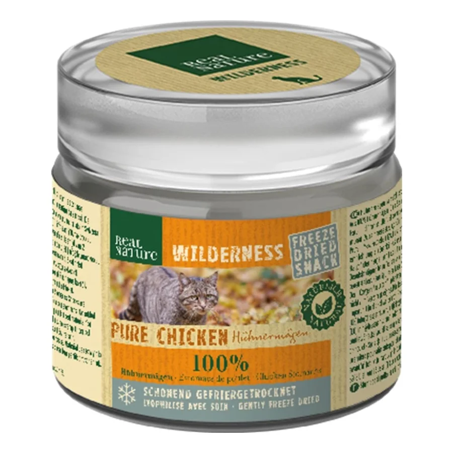 REAL NATURE Wilderness estomacs de poulet lyophilisés 6 x 15 g