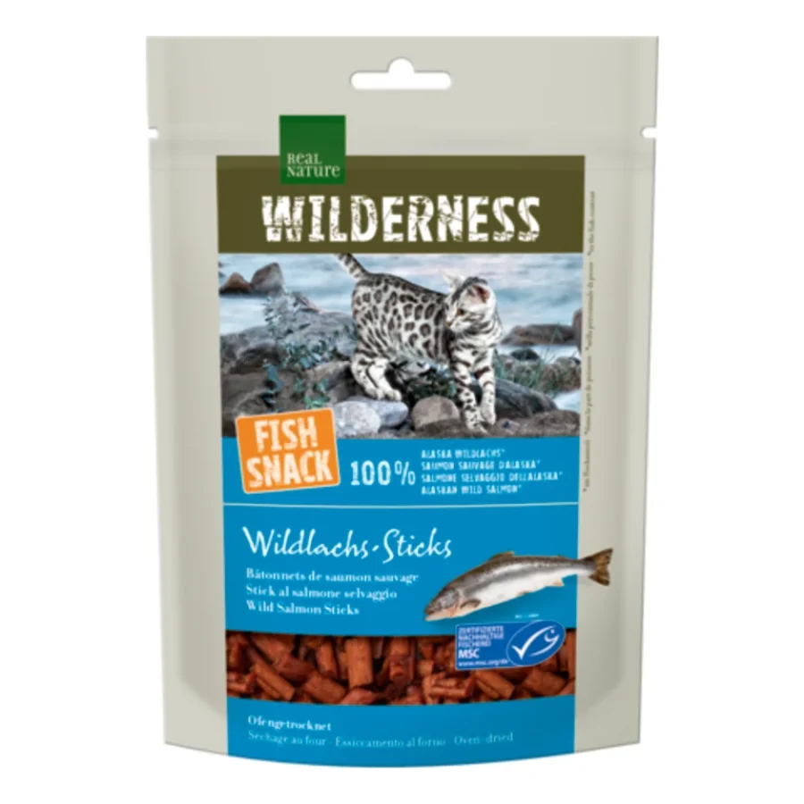 REAL NATURE WILDERNESS Fish Snack 35 g Bâtonnets de saumon sauvage, 35 g