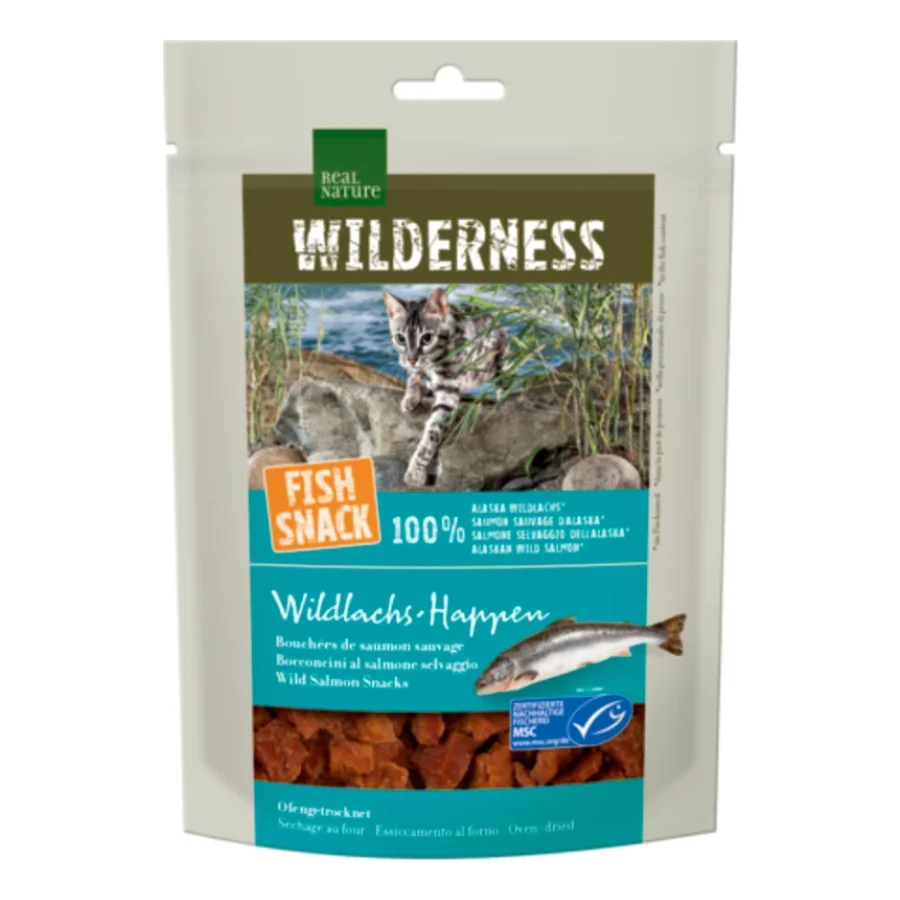 REAL NATURE WILDERNESS Fish Snack 35 g Bouchées de saumon sauvage, 35 g