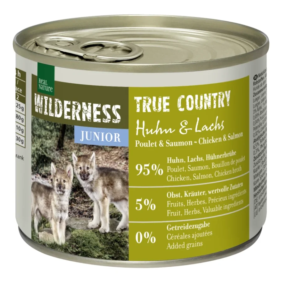 REAL NATURE WILDERNESS Junior True Country Huhn & Lachs 6x200 g
