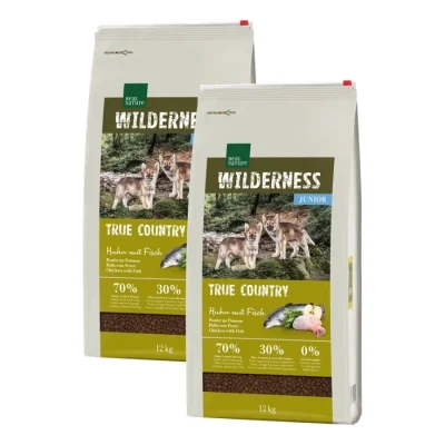 REAL NATURE WILDERNESS Junior True Country poulet au poisson 2x12 kg