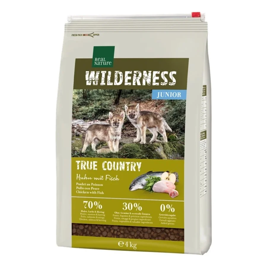 REAL NATURE WILDERNESS Junior True Country poulet au poisson 4 kg