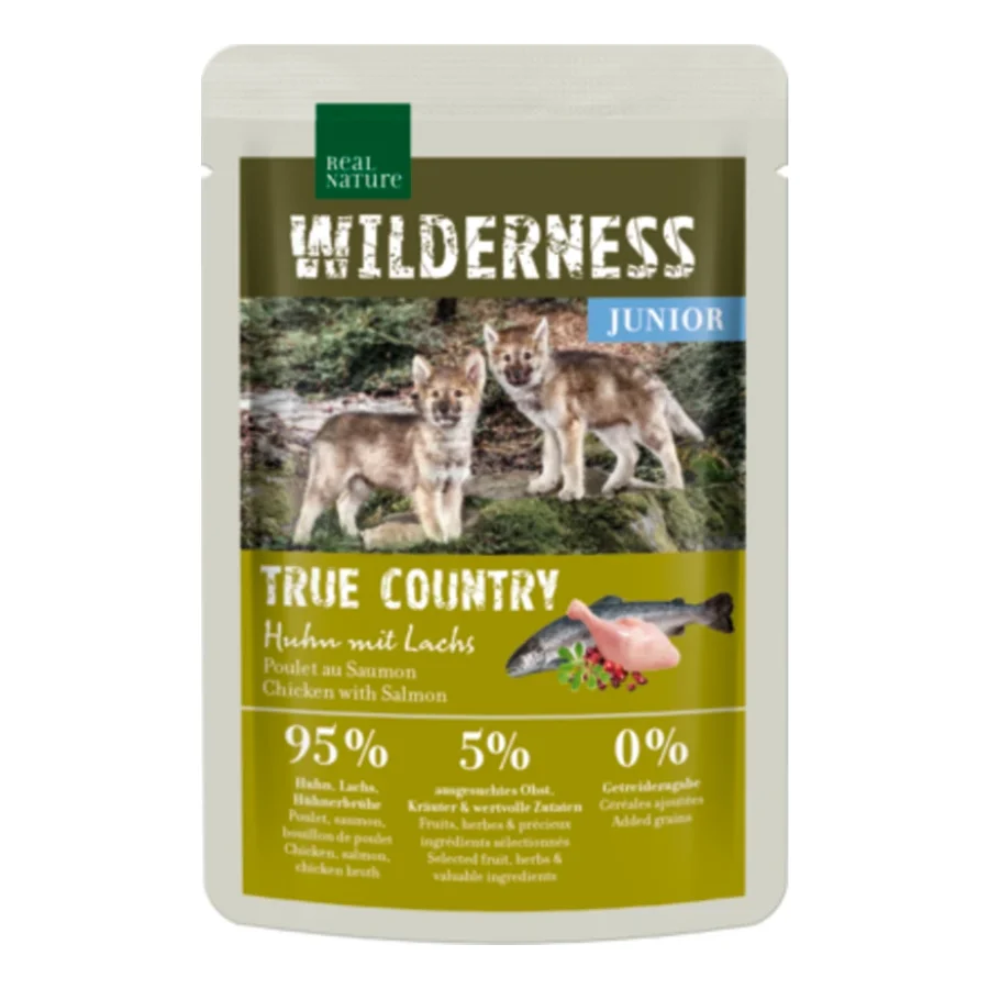 REAL NATURE WILDERNESS Junior True Country Poulet avec Saumon 12x100 g