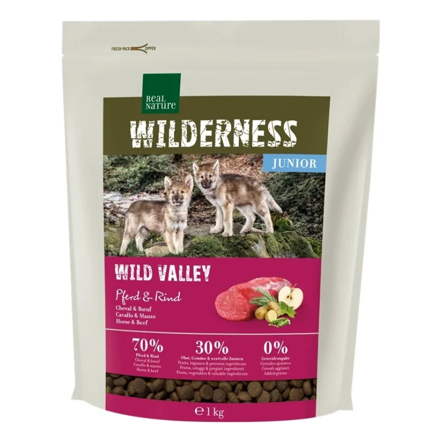 REAL NATURE WILDERNESS Junior Wild Valley Cheval et bœuf 1 kg