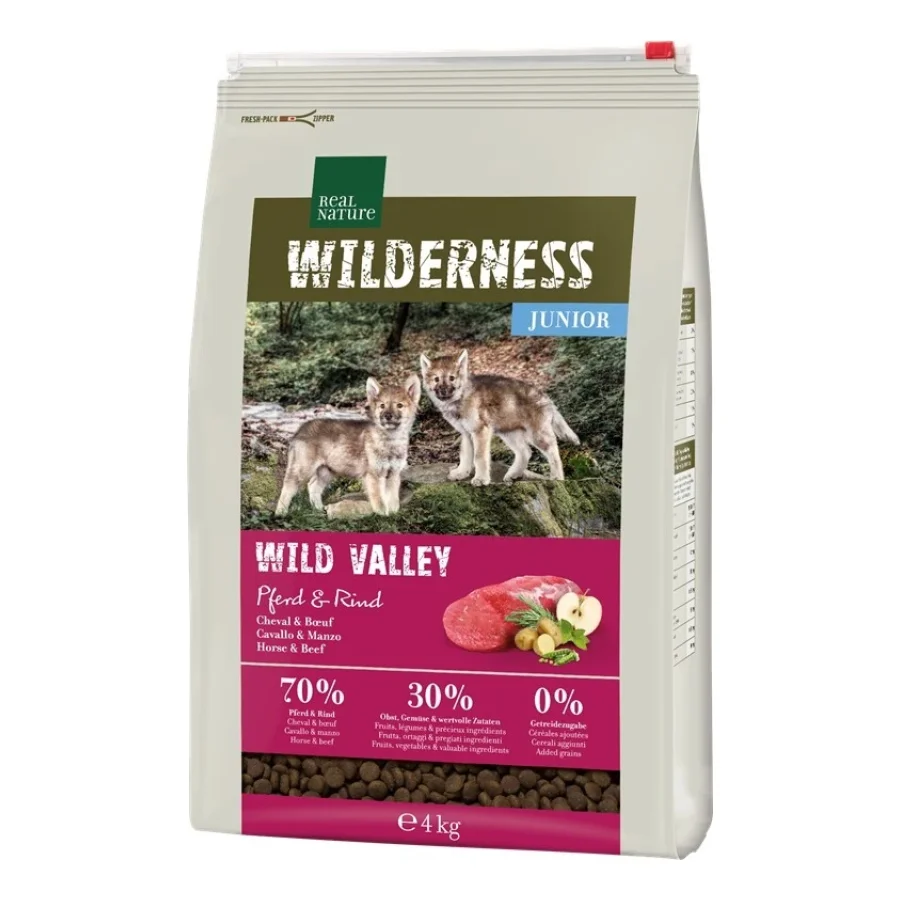REAL NATURE WILDERNESS Junior Wild Valley Cheval et bœuf 4 kg