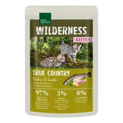 REAL NATURE WILDERNESS Kitten 12 x 85 g True Country Huhn & Lachs 12x85 g
