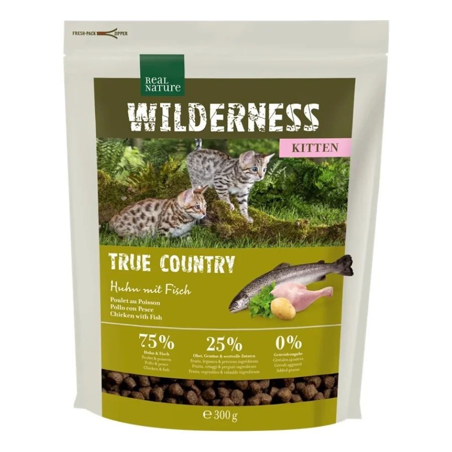 REAL NATURE WILDERNESS Kitten True Country Poulet au poisson 300 g