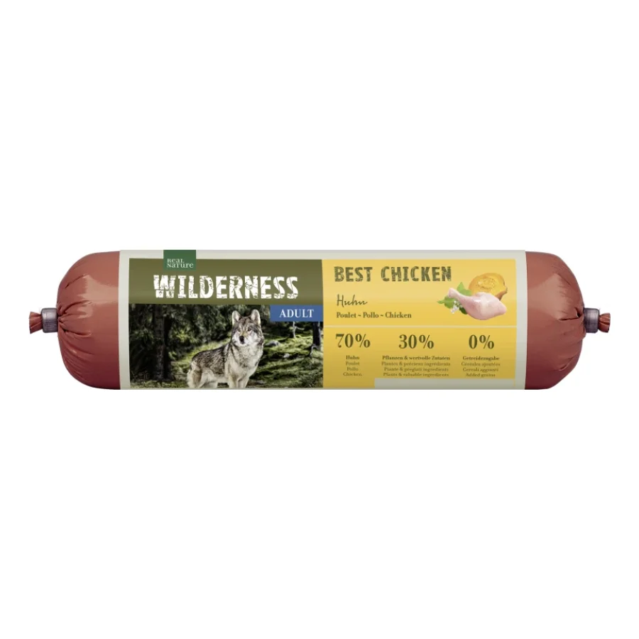 REAL NATURE WILDERNESS Nourriture humide Adulte Best Chicken - Poulet avec sarrasin et courge 800 g