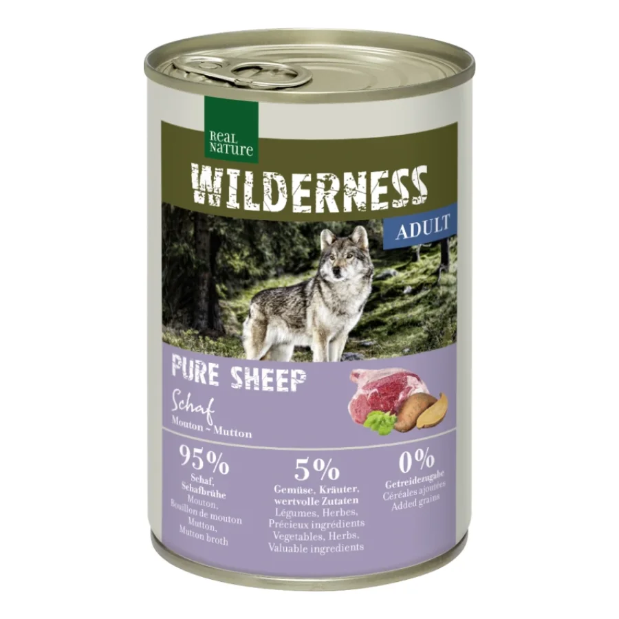 REAL NATURE WILDERNESS Nourriture humide Chien Adulte PURE SHEEP Mouton 6x400 g