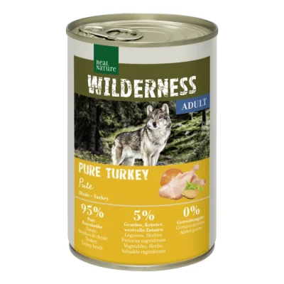 REAL NATURE WILDERNESS Nourriture humide Chien Adulte Pure Turkey 6x400 g