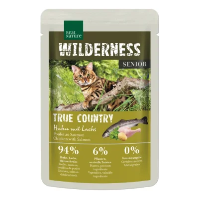 REAL NATURE WILDERNESS nourriture humide pour chat, senior, True Country 12x85 g