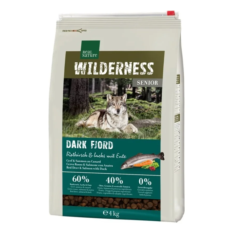REAL NATURE WILDERNESS Senior Dark Fjord Cerf et saumon 4 kg