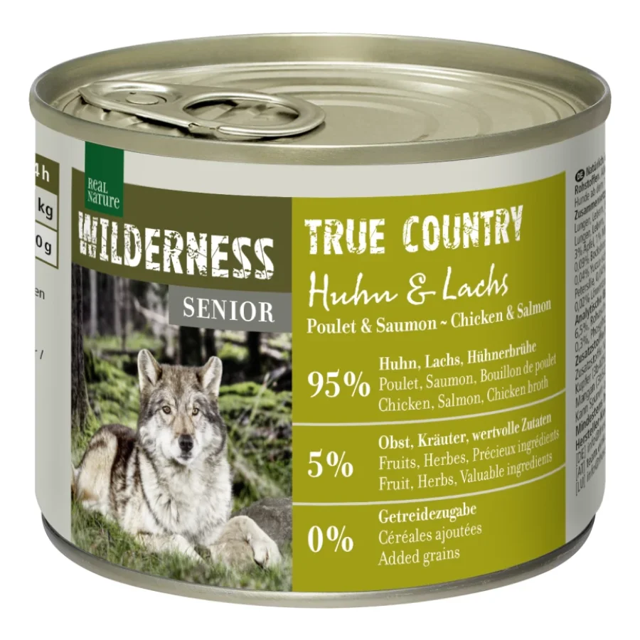 REAL NATURE WILDERNESS Senior True Country Huhn & Lachs 12x200 g