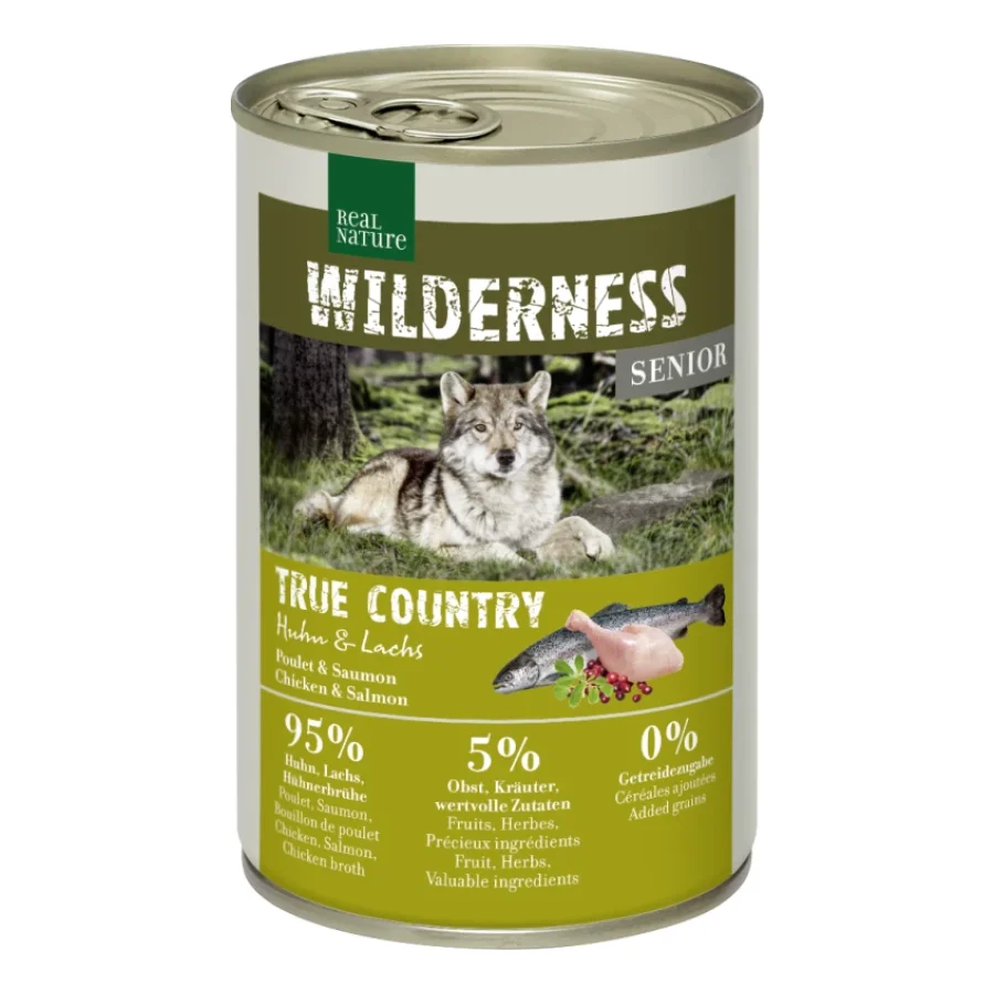 REAL NATURE WILDERNESS Senior True Country Huhn & Lachs 12x400 g