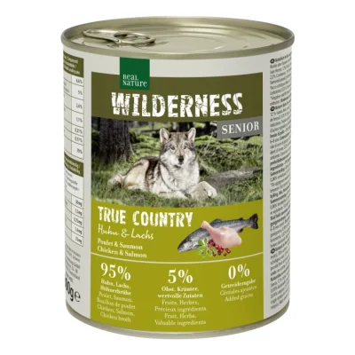 REAL NATURE WILDERNESS Senior True Country Huhn & Lachs 12x800 g