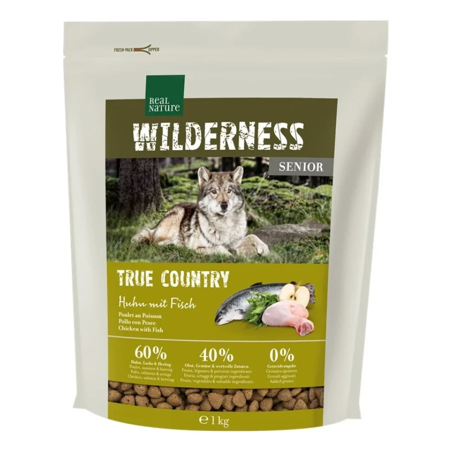 REAL NATURE WILDERNESS Senior True Country Poulet au poisson 1 kg