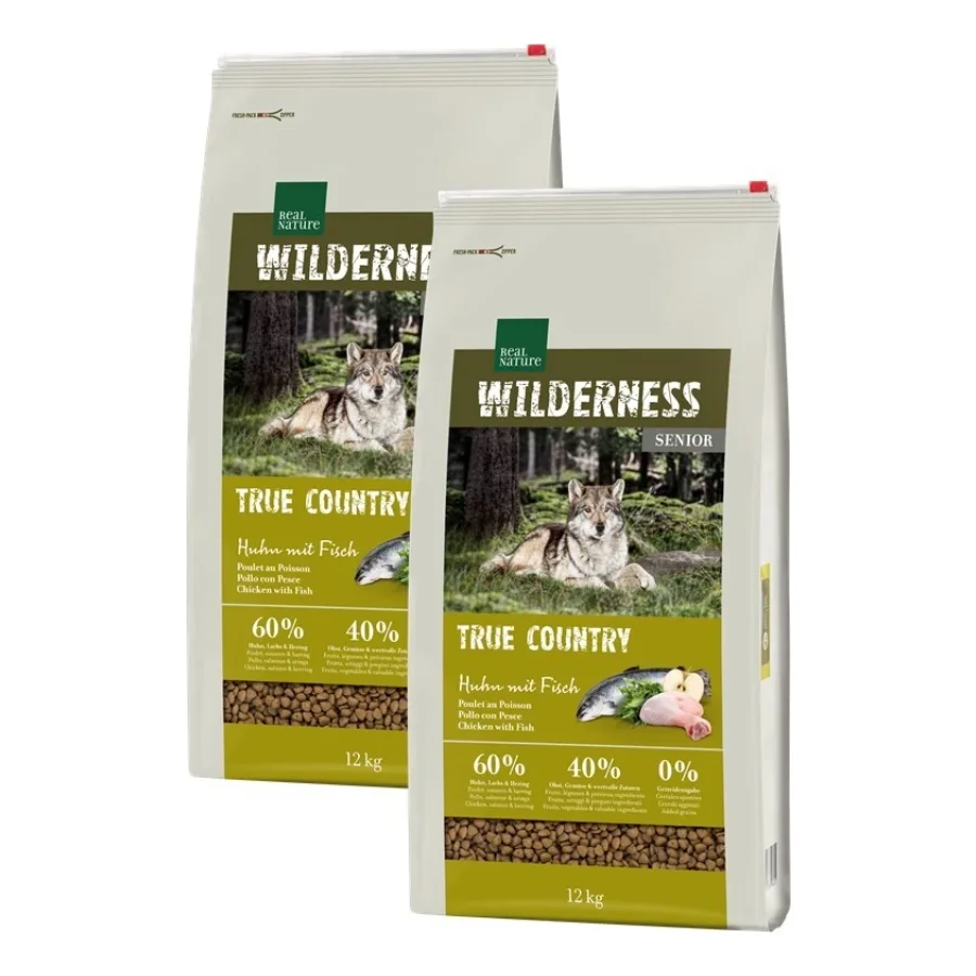 REAL NATURE WILDERNESS Senior True Country Poulet au poisson 2x12 kg