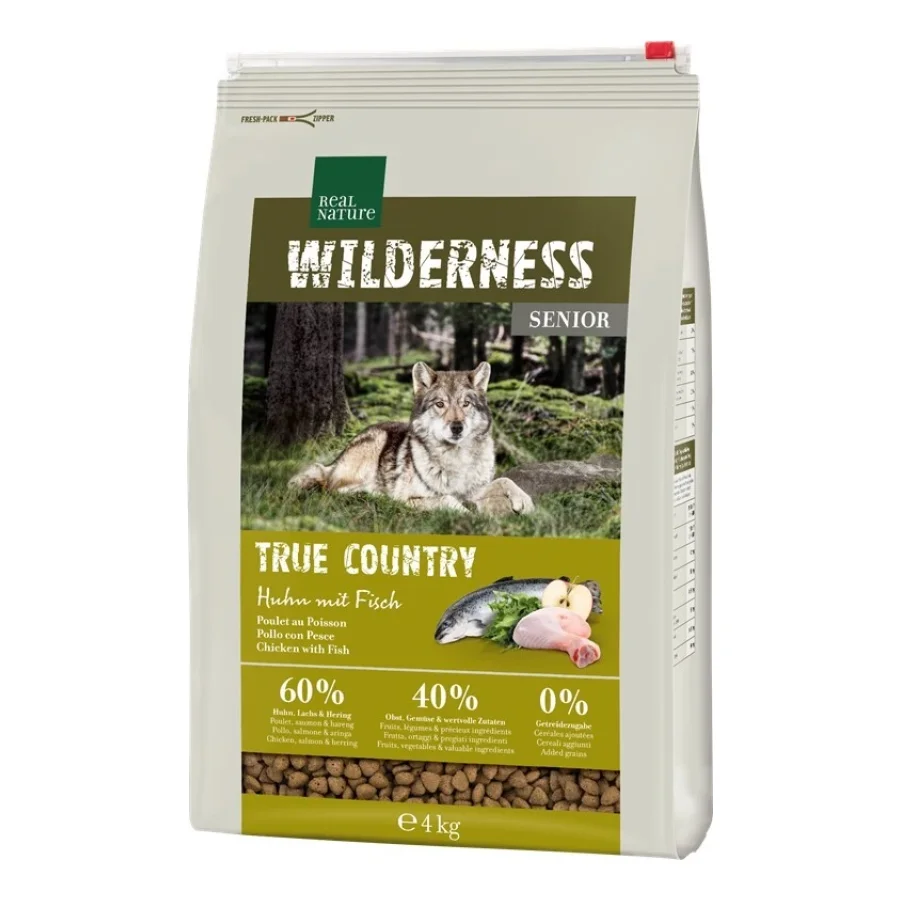 REAL NATURE WILDERNESS Senior True Country Poulet au poisson 4 kg